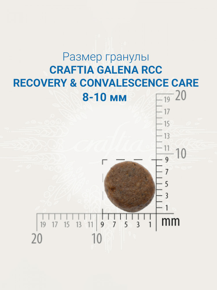 Сухой корм CRAFTIA GALENA CAT RECOVERY&CONVALESCENCE CARE для кошек поддержка в период восстановления/реабилитации