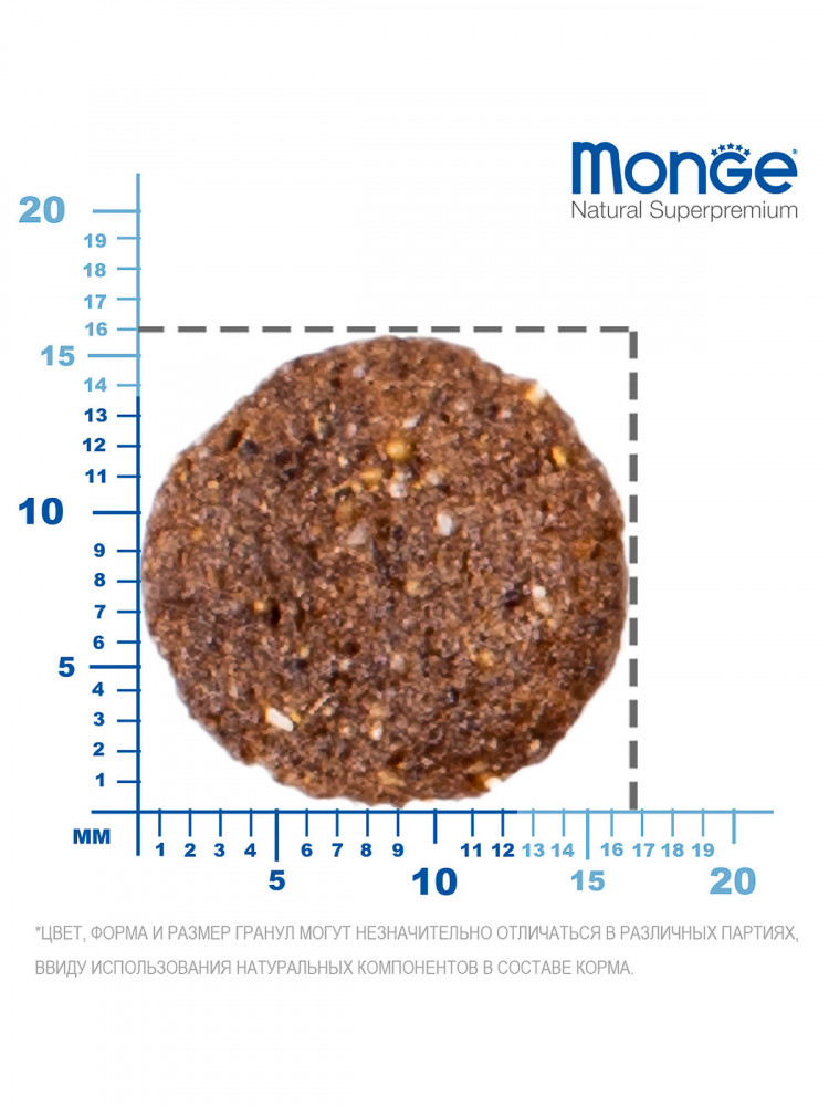 Сухой корм Monge Dog Speciality Line Monoprotein для взрослых собак всех пород, из ягненка с рисом и картофелем