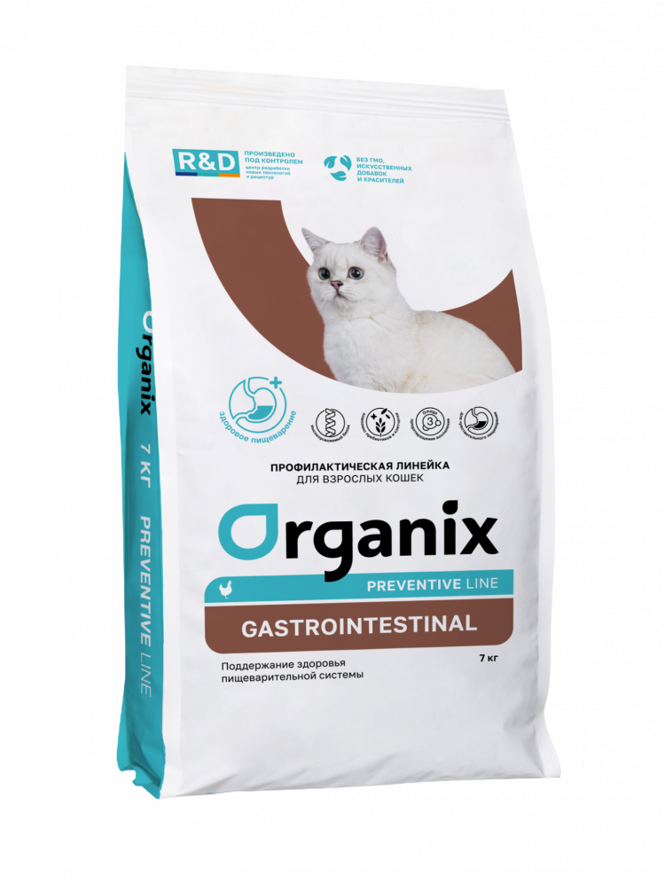 Organix Preventive Line Gastrointestinal сухой корм для кошек 