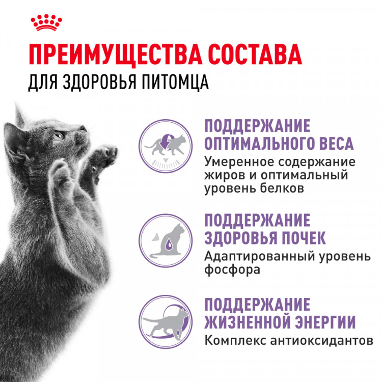 Сухой корм Royal Canin Sterilised 7+ для стерилизованных кошек в возрасте 7-12 лет