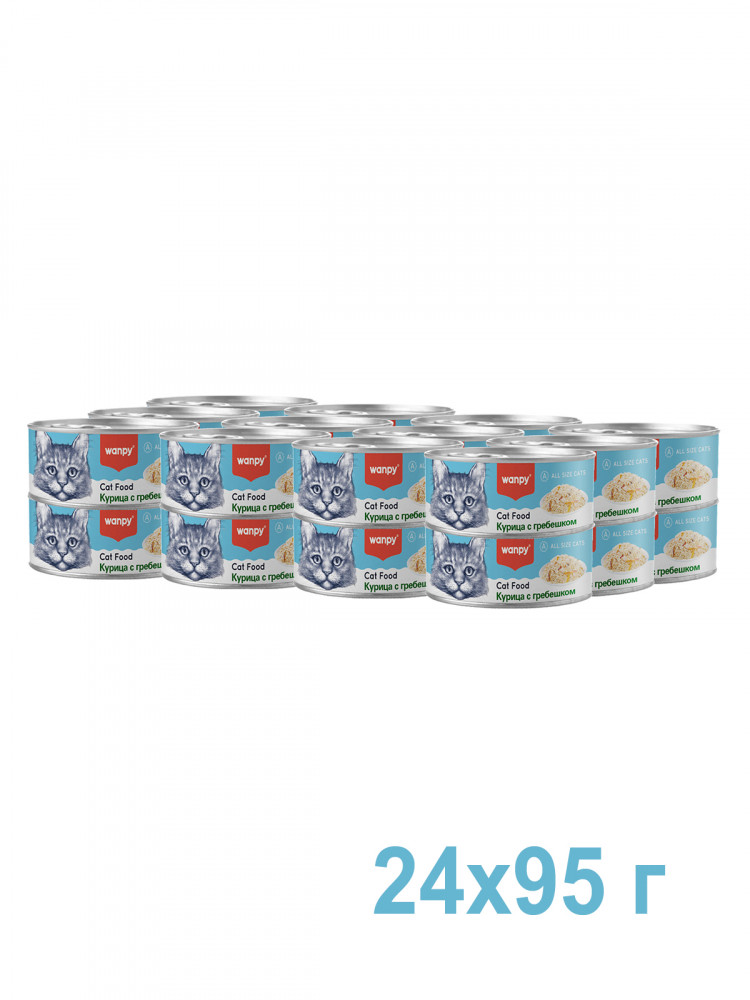 Влажный корм Wanpy Cat, консервы для кошек