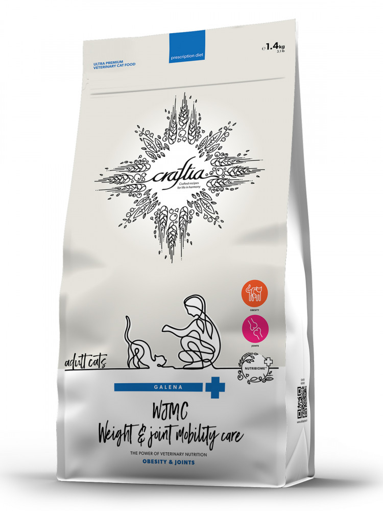 Сухой корм CRAFTIA GALENA CAT WEIGHT&JOINT MOBILITY CARE для кошек для снижения веса и поддержания здоровья суставов