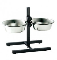 Hunter Smart миска из нержавеющей стали на штативе 2 х 2,7 л, высота штатива 45 см