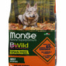 Сухой корм Monge Dog BWild GRAIN FREE, для взрослых собак, беззерновой, утка с картофелем