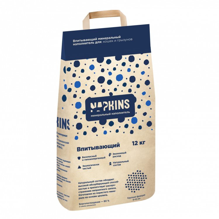 Napkins Впитывающий наполнитель для кошек (крупная фракция)