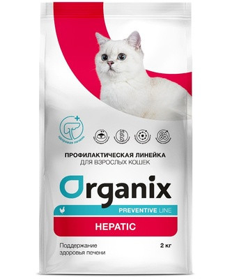 Organix Preventive Line Hepatic сухой корм для кошек