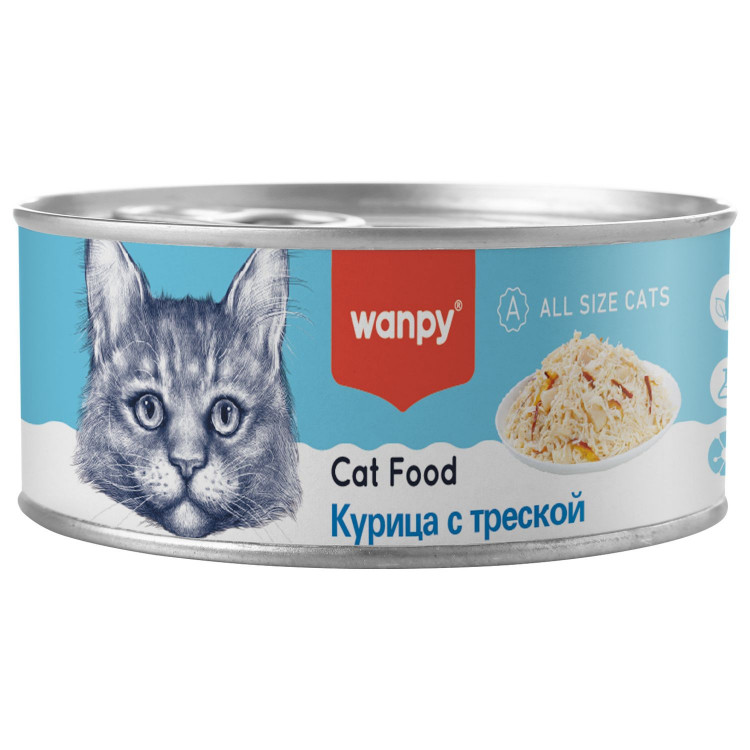 Влажный корм Wanpy Cat, консервы для кошек
