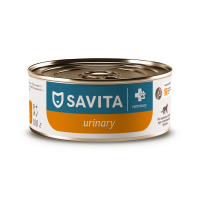 SAVITA vet (вет. консервы) Urinary S/O ветеринарный диетический влажный корм для взрослых кошек при мочекаменной болезни