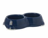 Moderna Двойная миска нескользящая Smarty, 2*645мл, черничный, double smarty bowl 2 - non slip 2 x 645 ml
