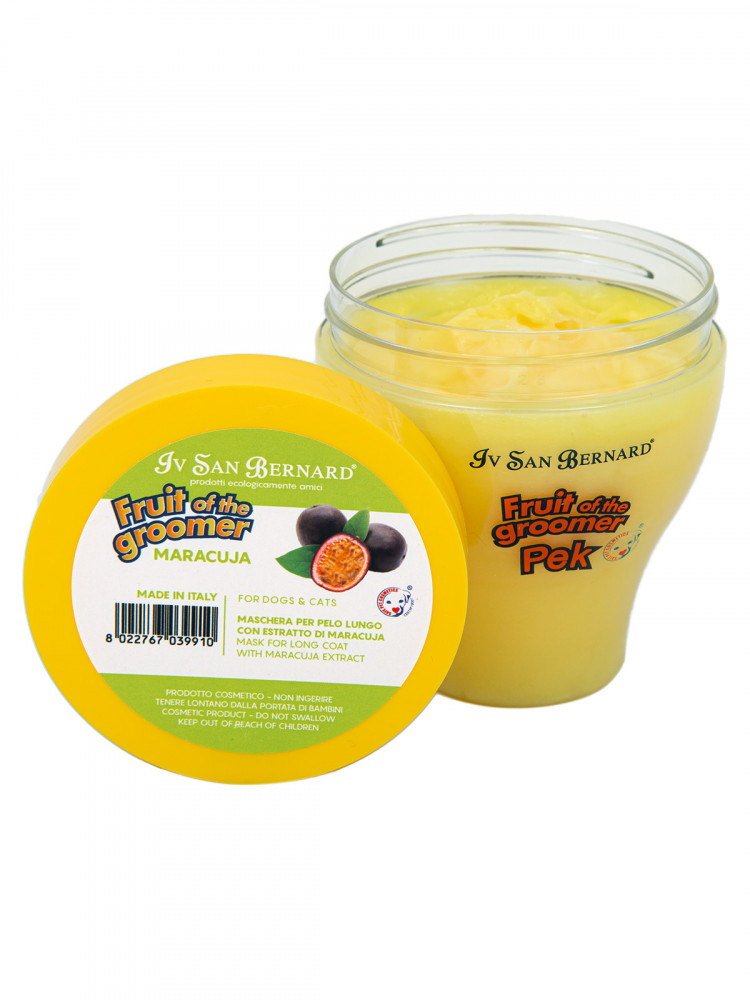 Маска для собак и кошек Iv San Bernard Fruit of the Groomer Maracuja, восстанавливающая для длинной шерсти с протеинами