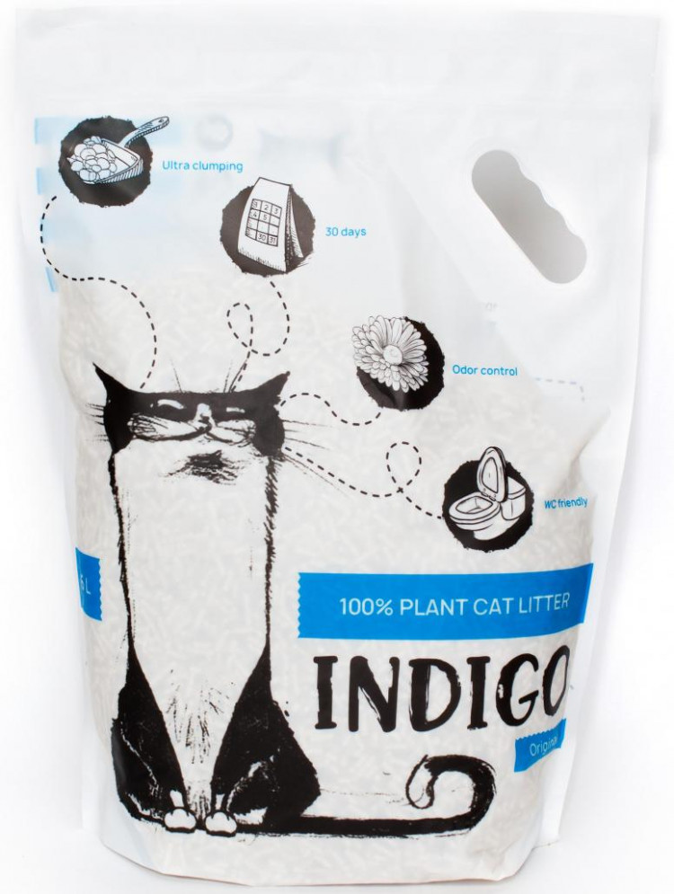 Indigo растительный наполнитель для кошек без ароматизатора (original)