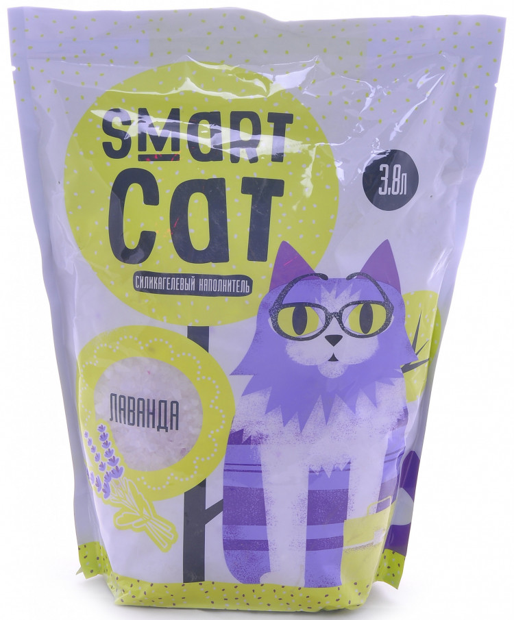 SmartCat Силикагелевый наполнитель для кошек с ароматом лаванды
