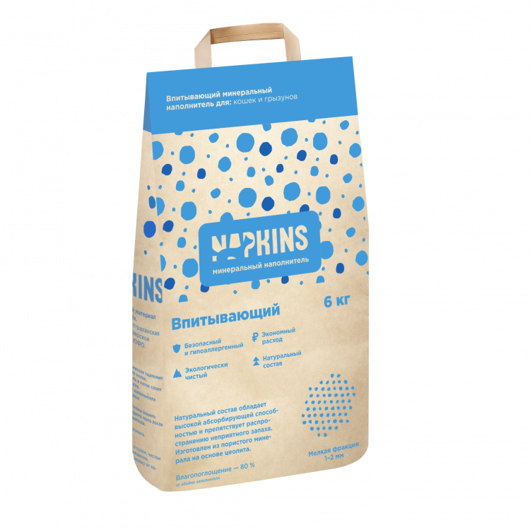 Napkins Впитывающий наполнитель для кошек (мелкая фракция)