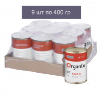 Organix Премиум консервы для собак с кониной 9 шт по 400 г