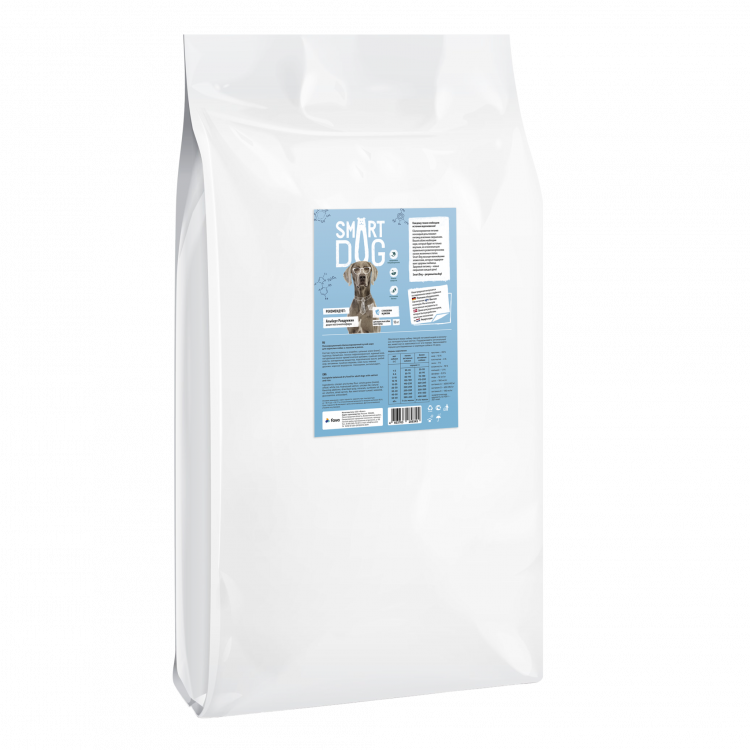 Smart Dog сухой корм для взрослых собак, с лососем и рисом