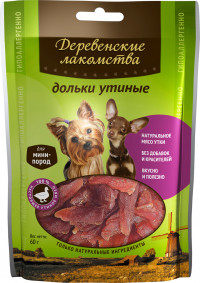 Деревенские лакомства Утиные Дольки для Малых пород