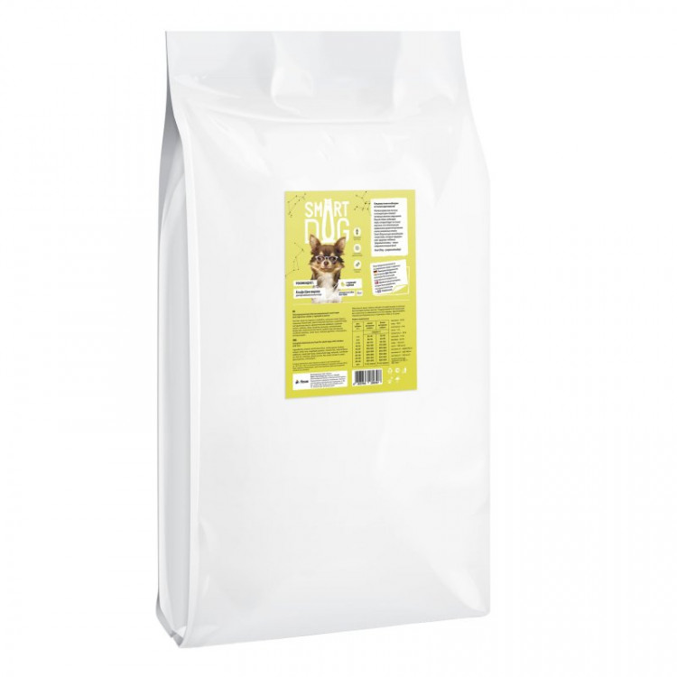 Smart Dog сухой корм для взрослых собак, с курицей и рисом