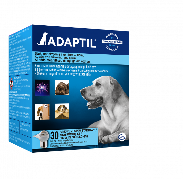 АДАПТИЛ феромоны для собак для нормализации поведения, диффузор + сменный блок, 48мл, Adaptil, Ceva Sante Animal