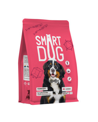 Smart Dog Корм для взрослых собак крупных пород, с ягненком