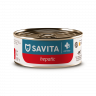 Влажный корм SAVITA Hepatic для взрослых кошек, ветеринарный диетический для поддержания функции печени (12 шт по 100 г)