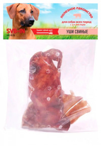 SVB-IN Лакомство для собак, ухо свиное запеченное, 60-80 гр
