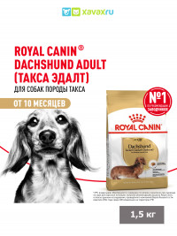 Сухой корм Royal Canin Dachshund Adult для взрослых собак породы Такса от 10 месяцев
