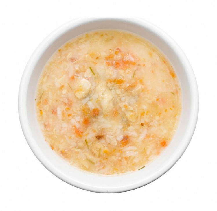 Organix - Паучи консервированный суп для кошек, с треской, овощами и рисом