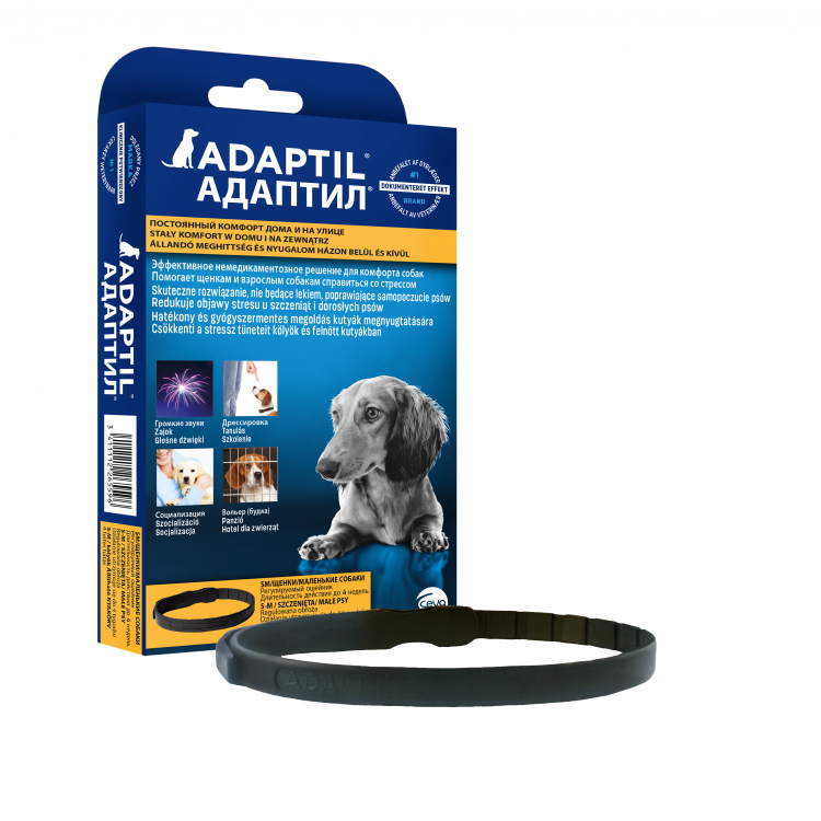 АДАПТИЛ феромоны для собак для нормализации поведения, ошейник 37,5см, Adaptil, Ceva Sante Animal