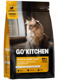 GO'KITCHEN для котят и кошек, со свежей курицей, фруктами и овощами 1