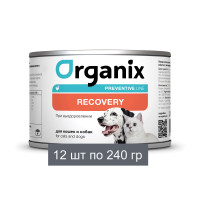 Organix Preventive Line консервы Recovery для кошек и собак в период анорексии или выздоровления 12 шт по 240 г