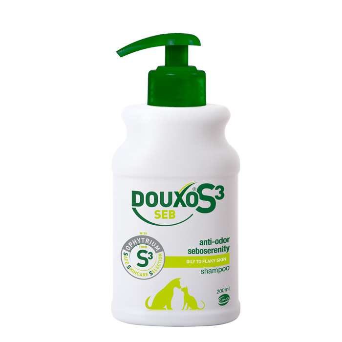 ДУКСО S3 СЕБ шампунь от перхоти и для жирной кожи, 200мл, Douxo S3 Seb Shampoo, Ceva Sante Animal
