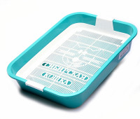 Туалет &quot;Премиум&quot; для кошек с сеткой и высокими ножками, 37x27x9.5 см