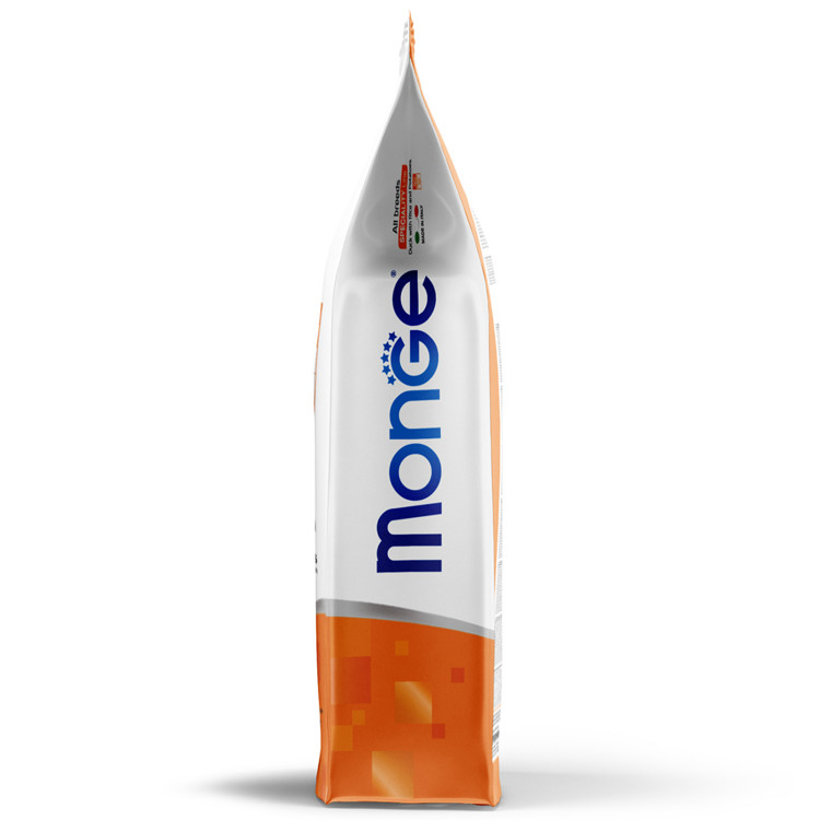 Сухой корм Monge Dog Speciality Line Monoprotein для щенков всех пород, из утки с рисом и картофелем