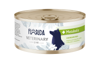 Florida vet (вет. консервы) Metabolic, ветеринарный влажный диетический корм для взрослых собак для снижения веса и при склонности к ожирению, консервы