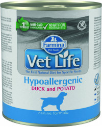 Farmina Vet Life консервы для собак Гипоаллергеник утка с картофелем (паштет)