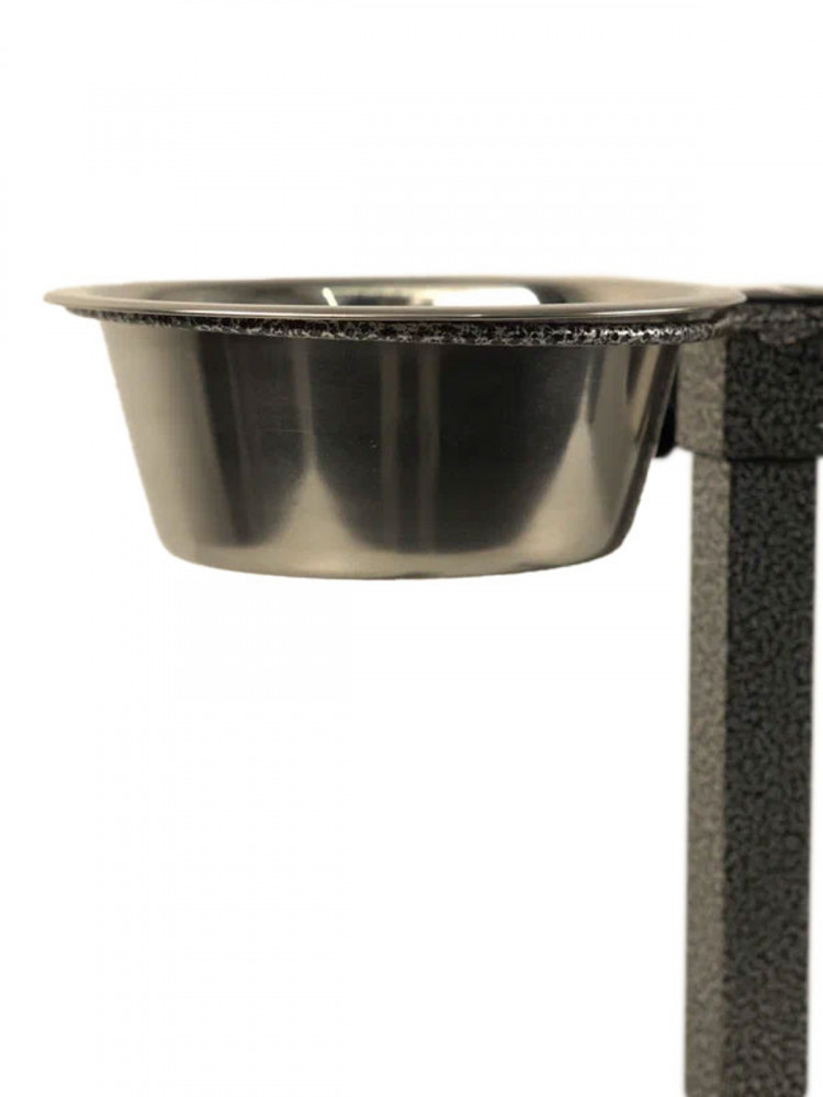 Миска двойная Mr.Kranch из нержавеющей стали на штативе 2х4100 мл