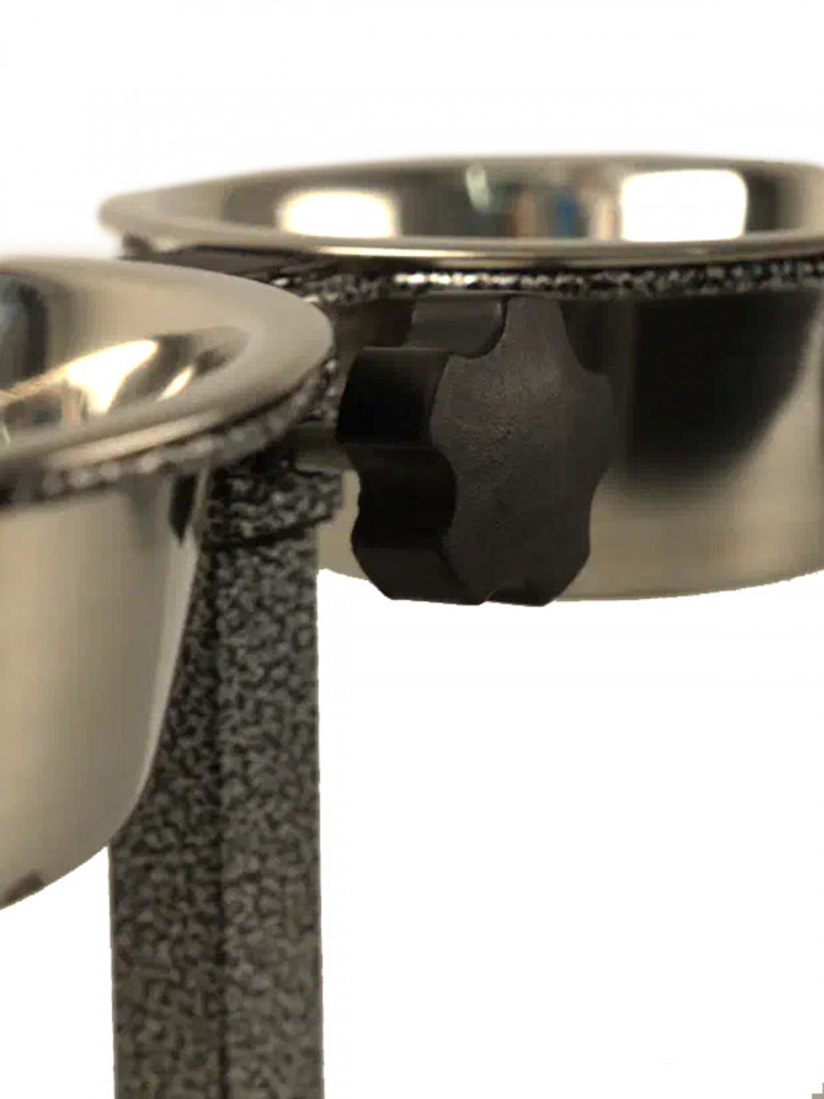 Миска двойная Mr.Kranch из нержавеющей стали на штативе 2х4100 мл