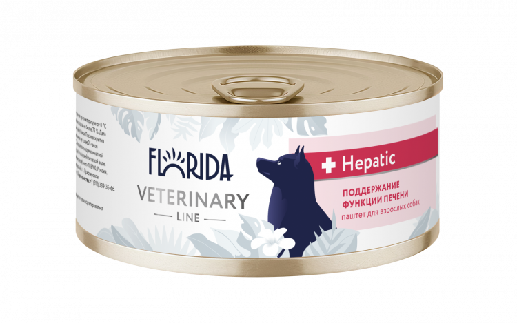 Florida vet (вет. консервы) Recovery, ветеринарный влажный диетический корм для взрослых кошек и собак в период анорексии и послеоперационного восстановления