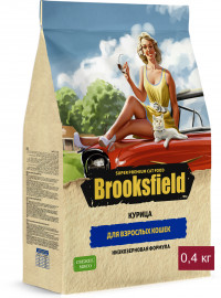 Сухой корм Brooksfield для взрослых кошек с курицей и рисом