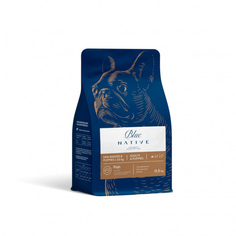Blue Native Holistic сухой корм для щенков и взрослых собак мелких пород, с лососем