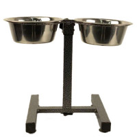  Миска двойная Mr.Kranch из нержавеющей стали на штативе 2х2750 мл