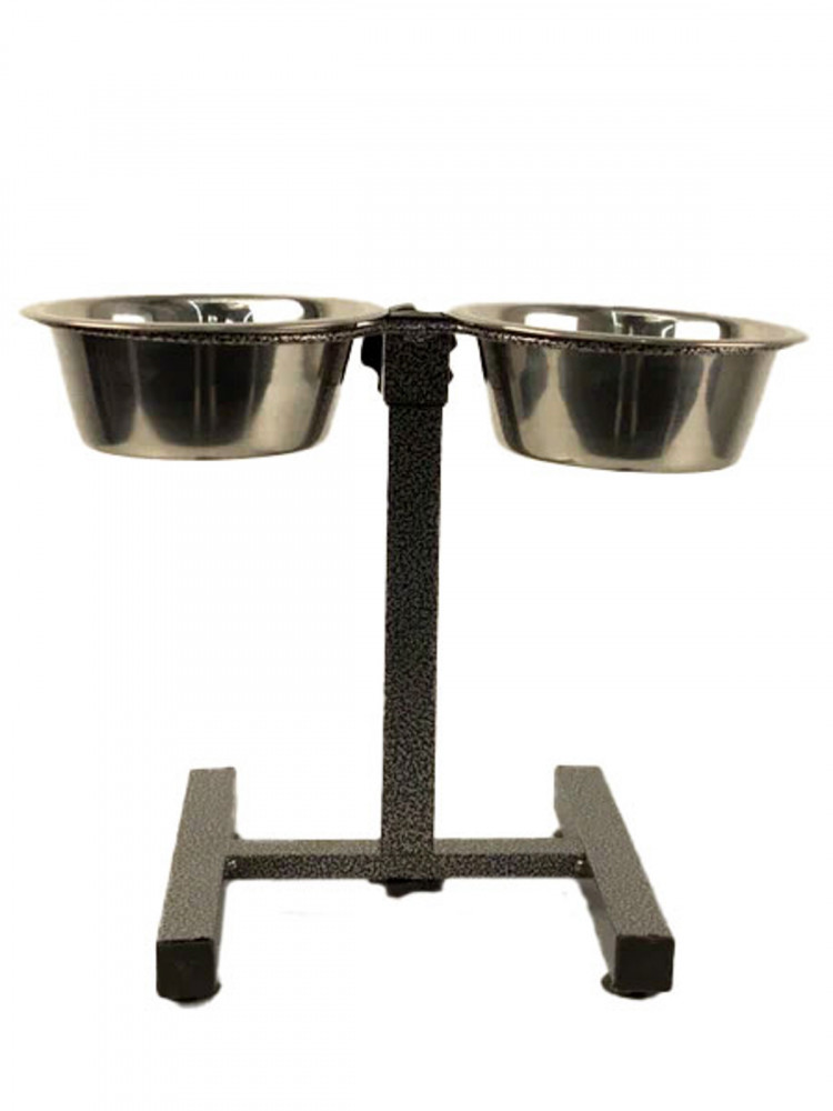  Миска двойная Mr.Kranch из нержавеющей стали на штативе 2х2750 мл
