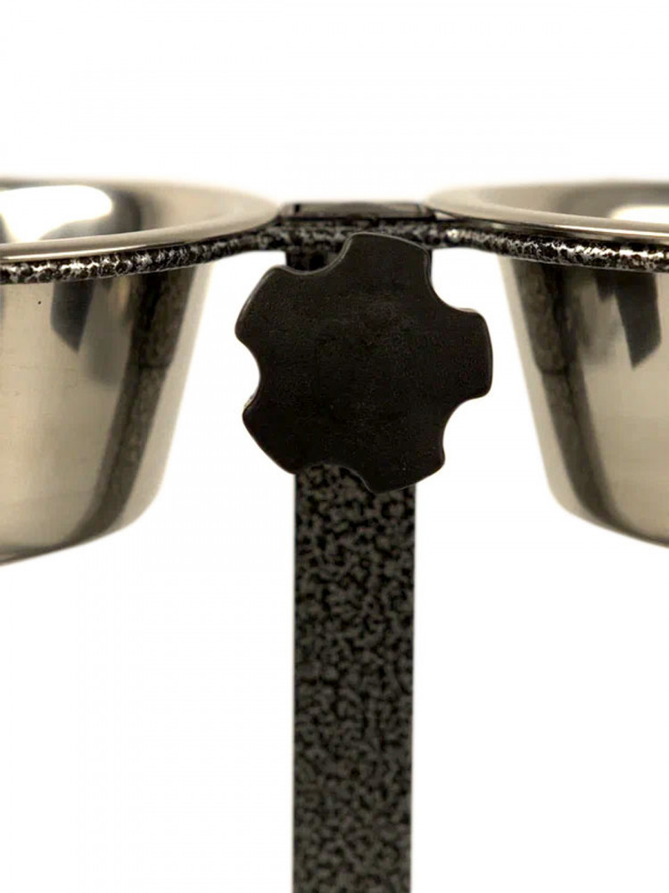  Миска двойная Mr.Kranch из нержавеющей стали на штативе 2х2750 мл