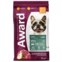   Сухой корм AWARD HYPO для взрослых собак всех пород со свининой с добавлением брусники, груши и розмарина
