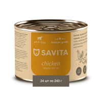 Savita Для собак «Курица с яблоком и морковью» 24 шт по 240 г