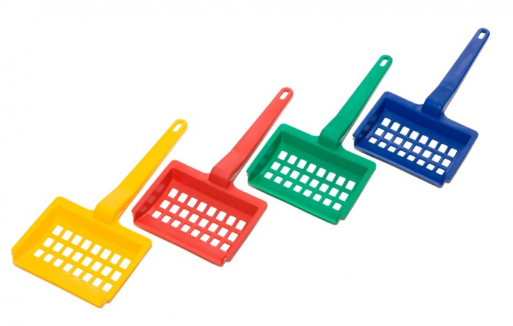 Yami-Yami Совок для кошачьего туалета с крупной сеткой, 27x13 см