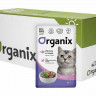 Organix - Паучи для стерилизованных кошек, с чувствительным пищеварением, Лосось в соусе