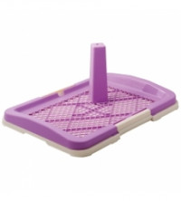 V.I.Pet Р159-06 туалет для собак, со столбиком, малый 48*35*6 см фиолетовый