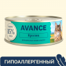 AVANCE holistic консервы Для кошек и котят с кроликом, Natural&Healthy Rabbit 12 шт по 100 г