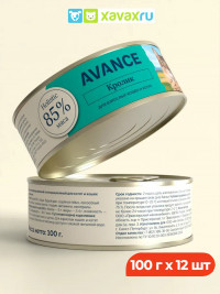 AVANCE holistic консервы Для кошек и котят с кроликом, Natural&amp;Healthy Rabbit 12 шт по 100 г